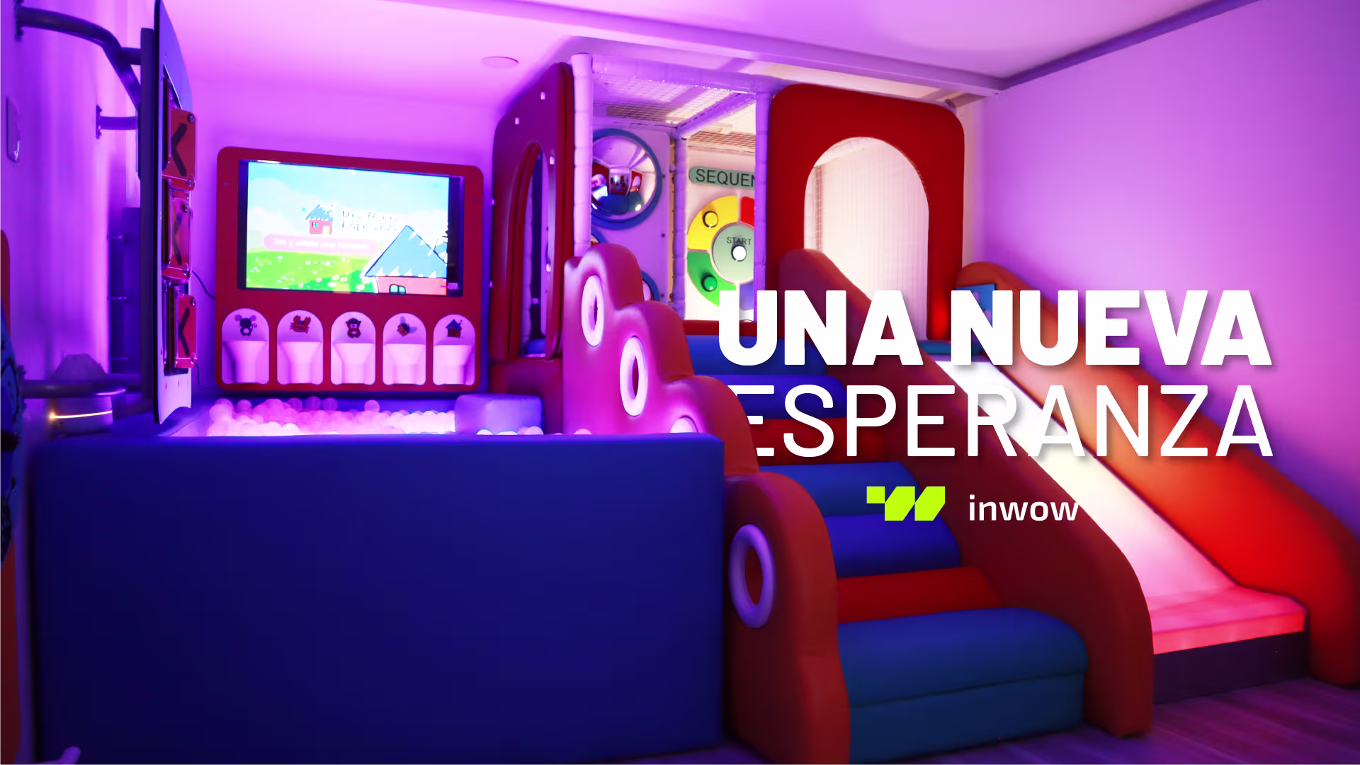 Una Nueva Esperanza: A sensory room combining play and guided exploration in a safe, welcoming environment.